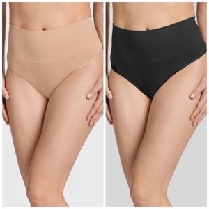 1 BLACK Jockey Slimming Waist Shaping Thong Size Small